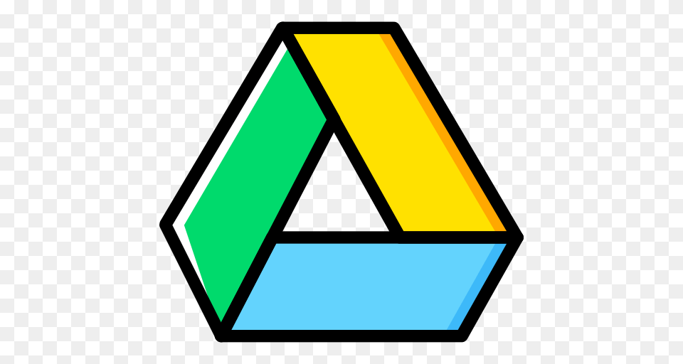 Google Drive Social Media Icon, Triangle Free Png