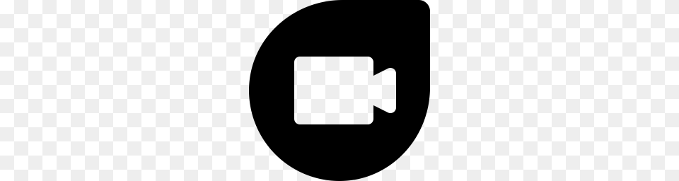 Google Duo Icon, Gray Png