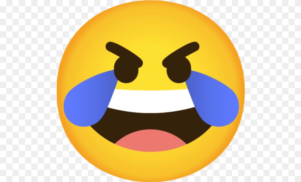 Google Emote Open Eye Crying Laughing Emoji Know Your Meme Google Laughing Emoji, Logo Free Transparent Png