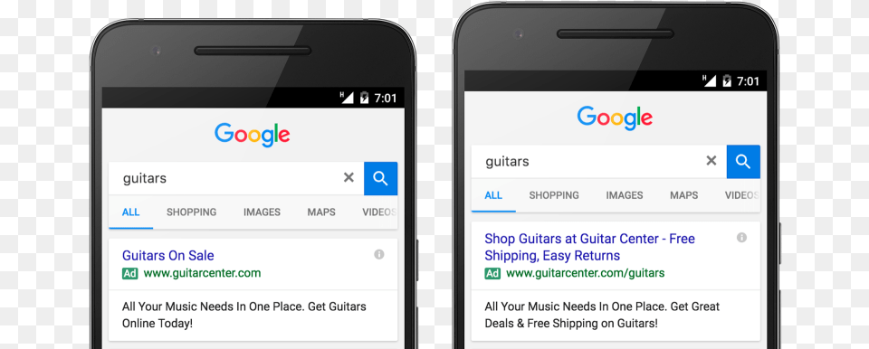 Google Expanded Text Ads Go Live Text Ad Vs Expanded Text Ad, Electronics, Mobile Phone, Phone Free Png Download