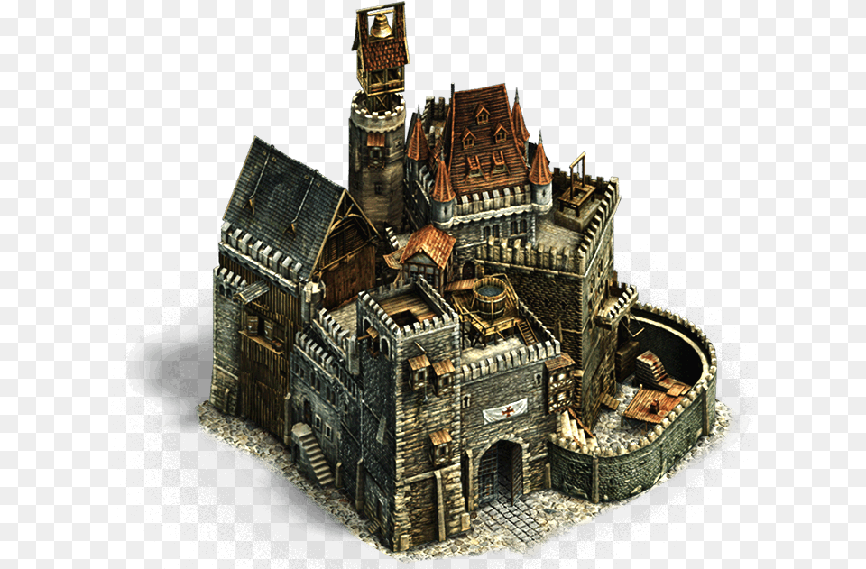 Google Fantasy Castle Buildings Isometric Medieval Buildings, Architecture, Building, Fortress, Treasure Free Png Download