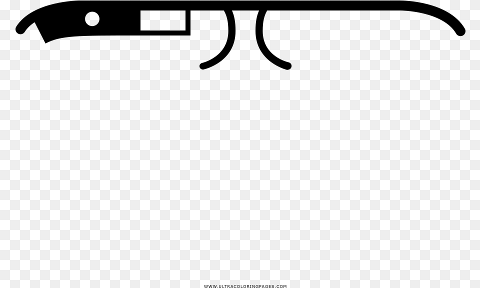 Google Glass Coloring Page, Gray Free Png Download