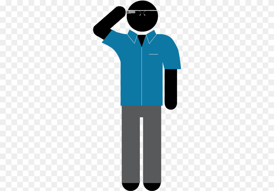 Google Glass Guy Icon Digital Productions, Clothing, Shirt, T-shirt, Blouse Png Image