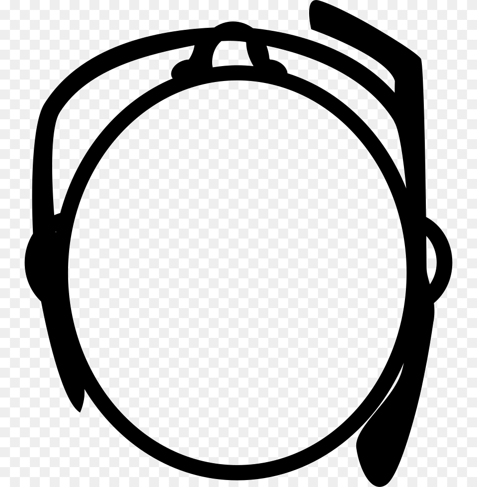 Google Glasses On A Head From Top View Icon Accessories Free Png Download
