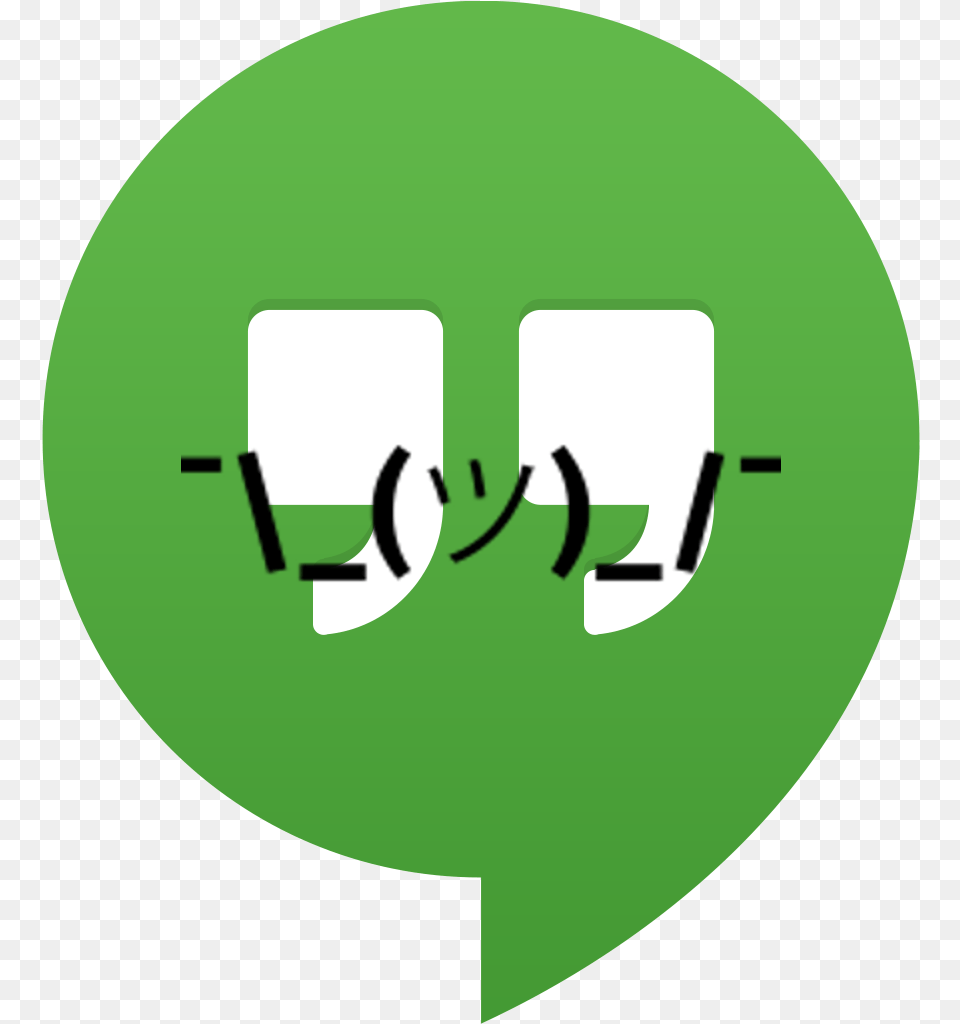 Google Hangouts Api Is Being Killed Google Hangouts Icon, Green, Disk, Symbol, Body Part Png