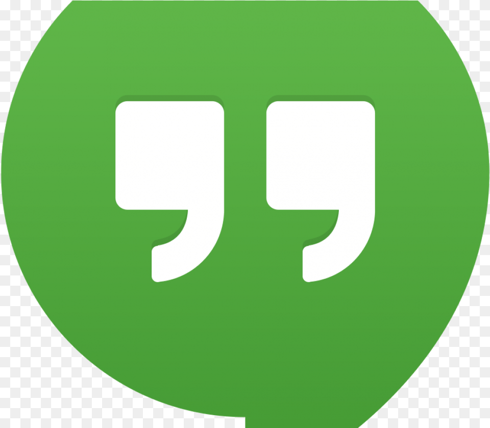 Google Hangouts Confirmed To Be Future Google Hangouts, Green, Symbol, Logo Png Image