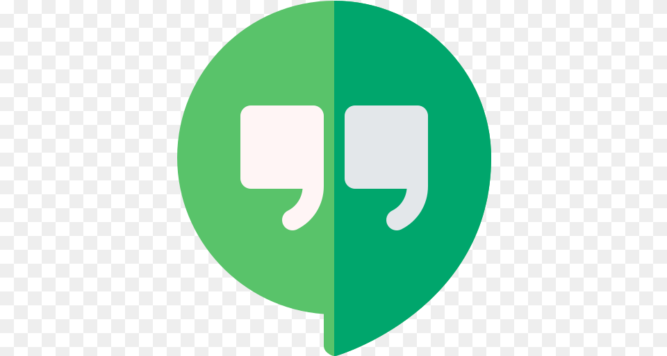 Google Hangouts Hangouts Aesthetic Icon, Sign, Symbol, Disk, Road Sign Free Png