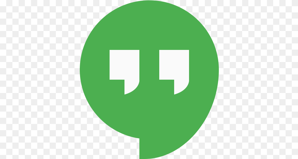 Google Hangouts Logo Icon Of Flat Style Hangouts Icon, Green, First Aid, Symbol Png