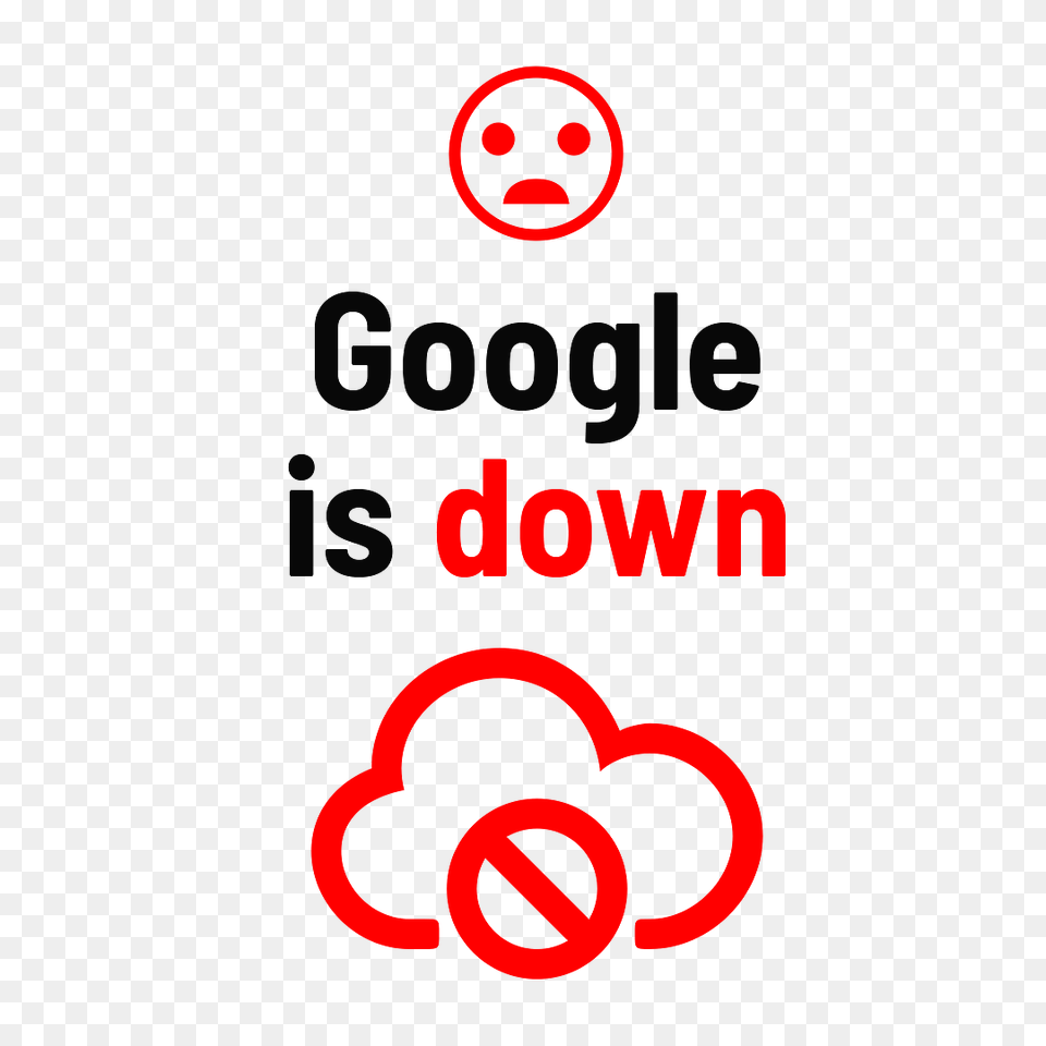 Google Is Down Sign, Logo, Symbol Free Png