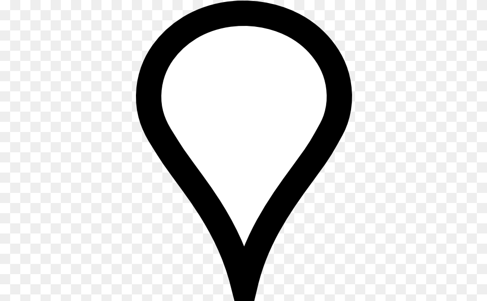 Google Map Pin Google Maps Pin Outline Full Drop Pin White, Balloon, Astronomy, Moon, Nature Free Transparent Png
