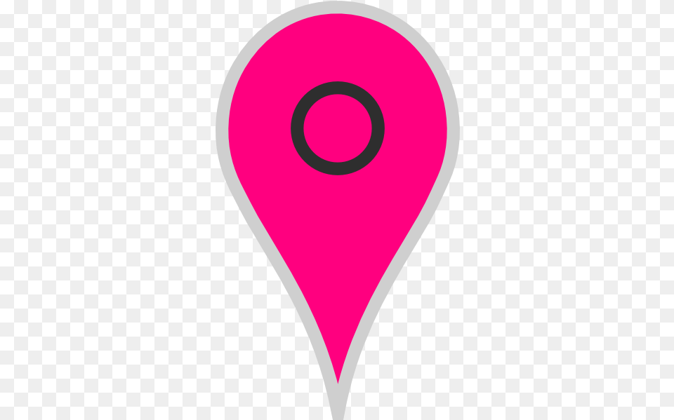 Google Map Pointer Pink Clip Art Circle, Heart, Balloon, Guitar, Musical Instrument Free Png Download