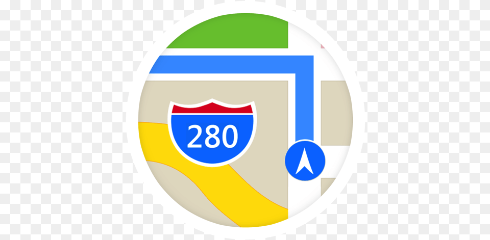 Google Maps Circle Icon Iphone Maps, Badge, Logo, Symbol, Disk Free Png