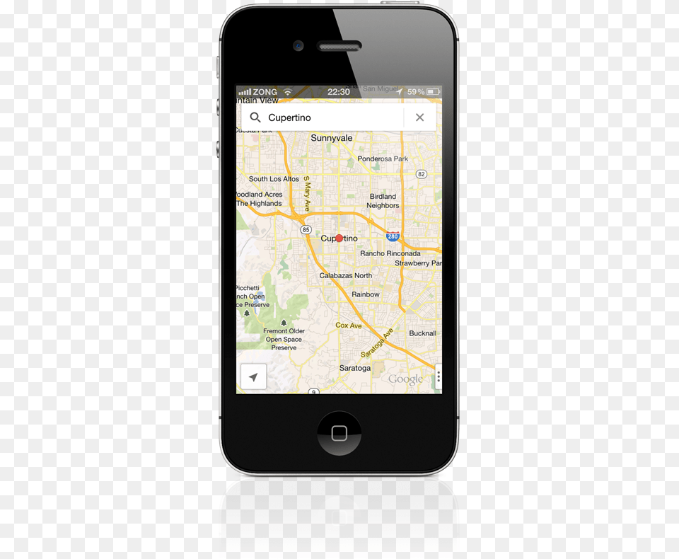 Google Maps For Iphone Default App Iphone Google Maps, Electronics, Mobile Phone, Phone, Gps Free Png Download