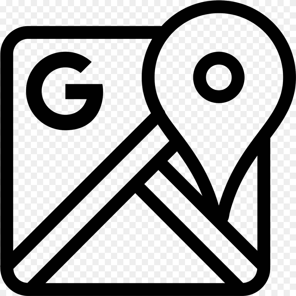 Google Maps Icon Google Maps Line Icon, Gray Free Png