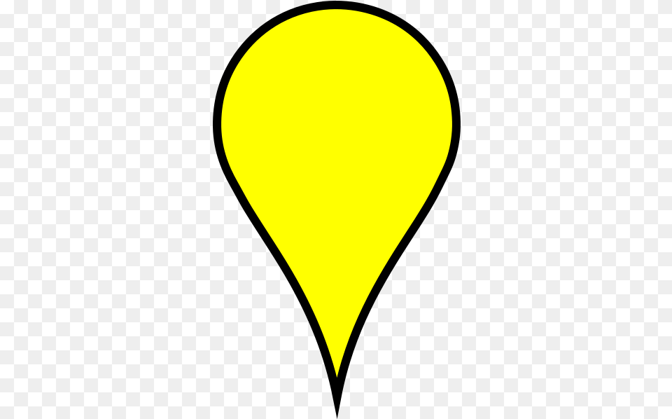 Google Maps Icon Yellow Clip Art At Clkercom Vector Google Maps Marker Yellow, Balloon, Astronomy, Moon, Nature Free Png Download