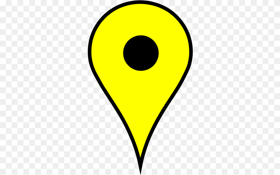 Google Maps Marker For Residencelamontagne Clip Art Google Map Marker Yellow, Astronomy, Moon, Nature, Night Free Png Download