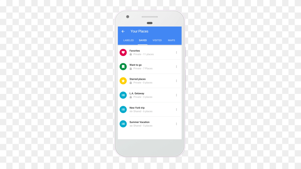 Google Maps Now Lets You Create And Share Lists Of Places Vertical, Electronics, Mobile Phone, Phone, Text Free Png Download