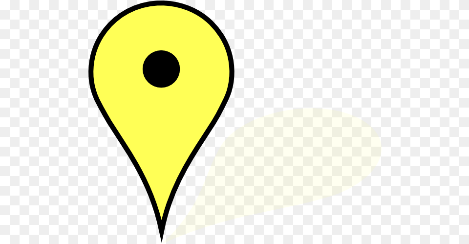 Google Maps Pin Clip Art Google Map Icon Yellow, Symbol, Astronomy, Moon, Nature Png Image