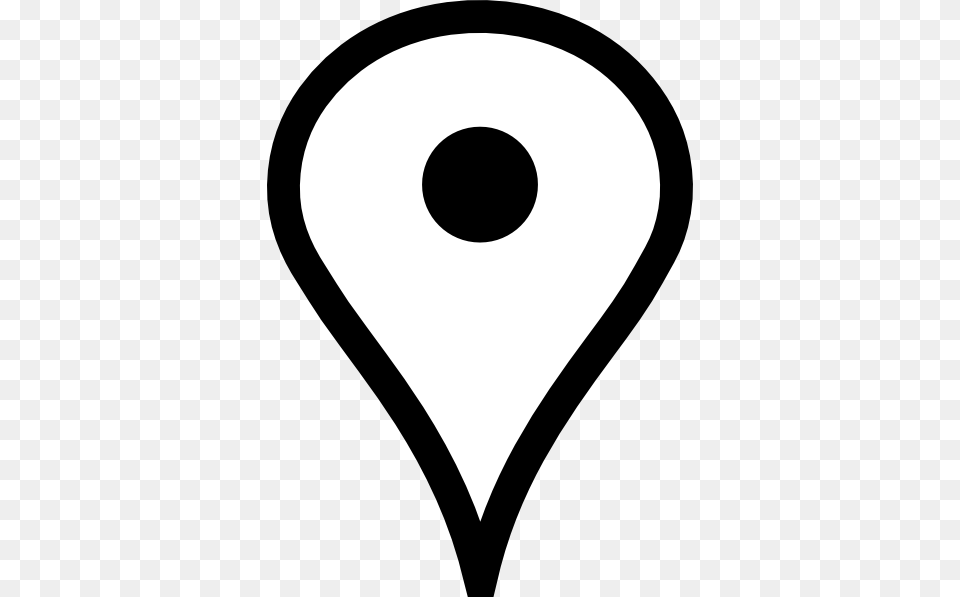 Google Maps Pin Transparent Google Map Icon White, Stencil Free Png