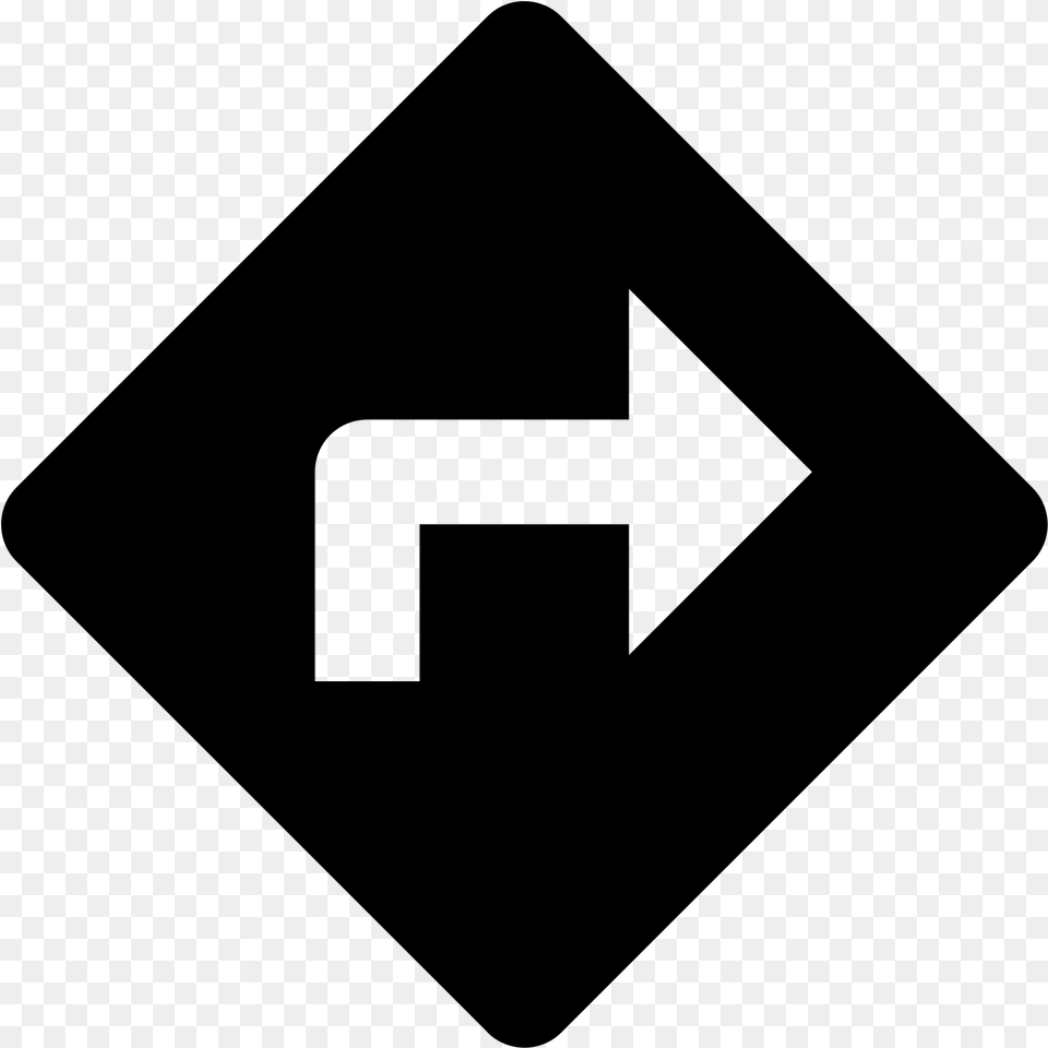 Google Maps Route Icon, Gray Free Png