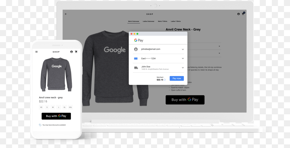 Google Pay Api Google Payment Gateway, Clothing, Sleeve, Long Sleeve, T-shirt Free Transparent Png