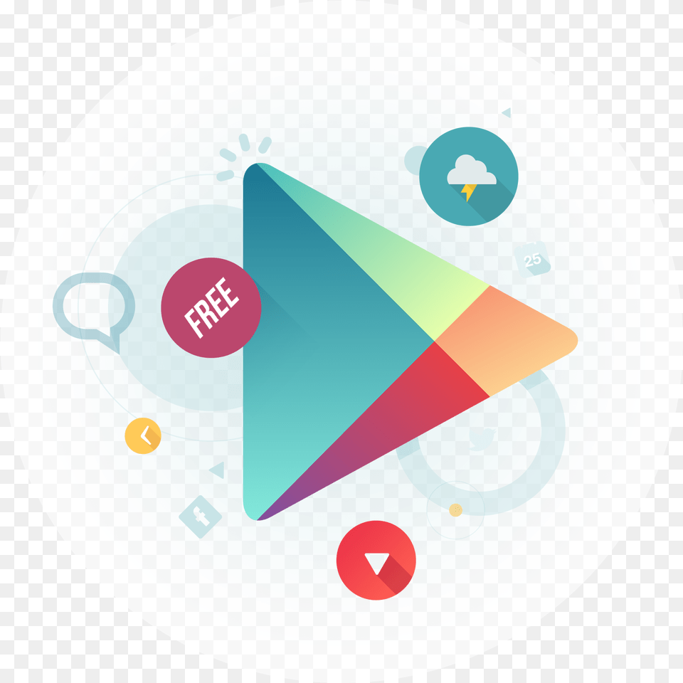Google Play App Of The Week Google Play Apps, Triangle, Plate Png Image