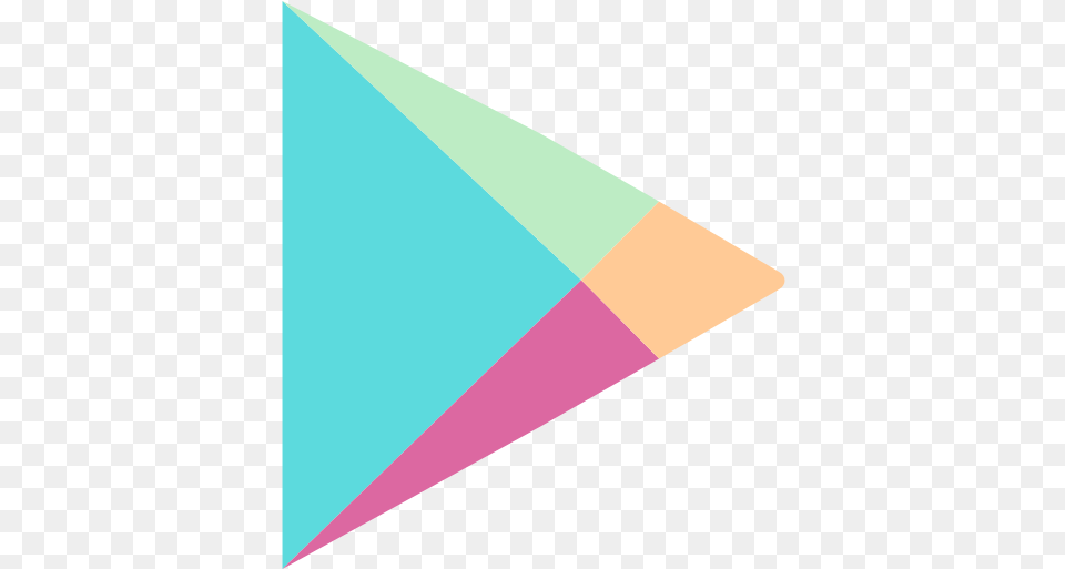 Google Play Social Media Icons Google Play Logo, Triangle Free Transparent Png