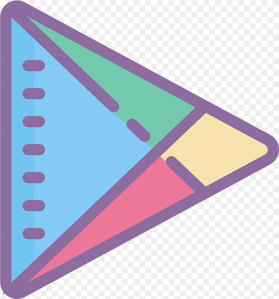 Google Play Icon Google Play, Triangle Free Png Download