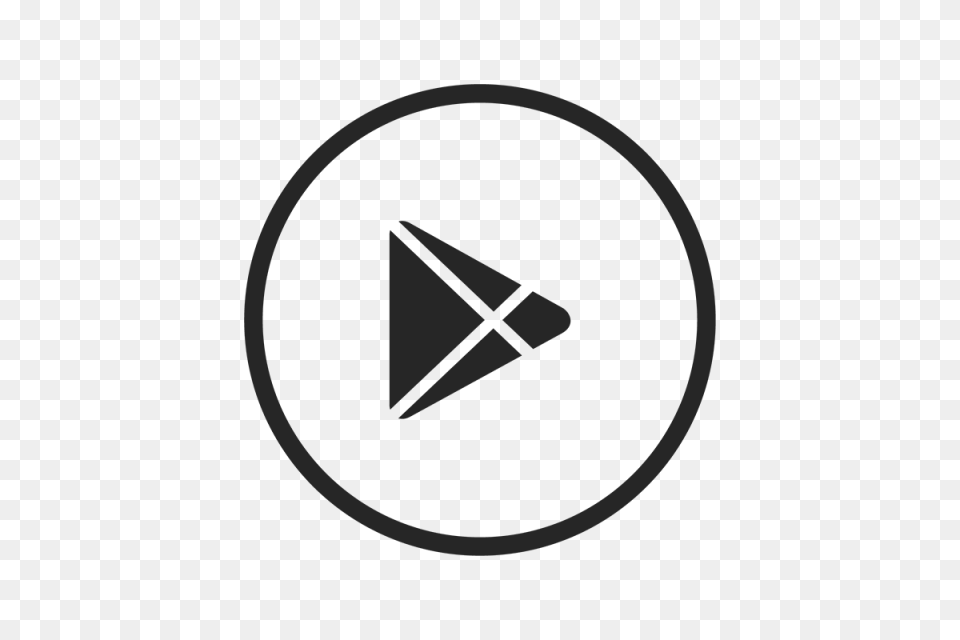 Google Play Icon Google Play Black And Vector For, Triangle Png