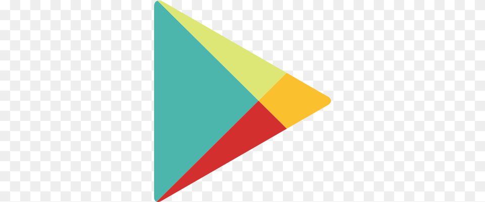 Google Play Icon In Color Style Transparent Background Google Play Store Icon Transparent, Triangle Free Png