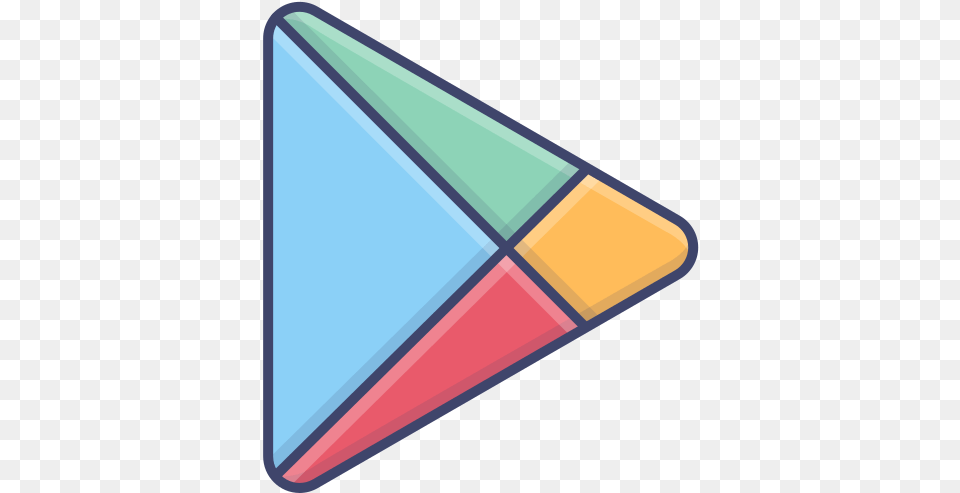 Google Play Logo Brand Icon Of Vertical, Triangle, Wedge Free Png