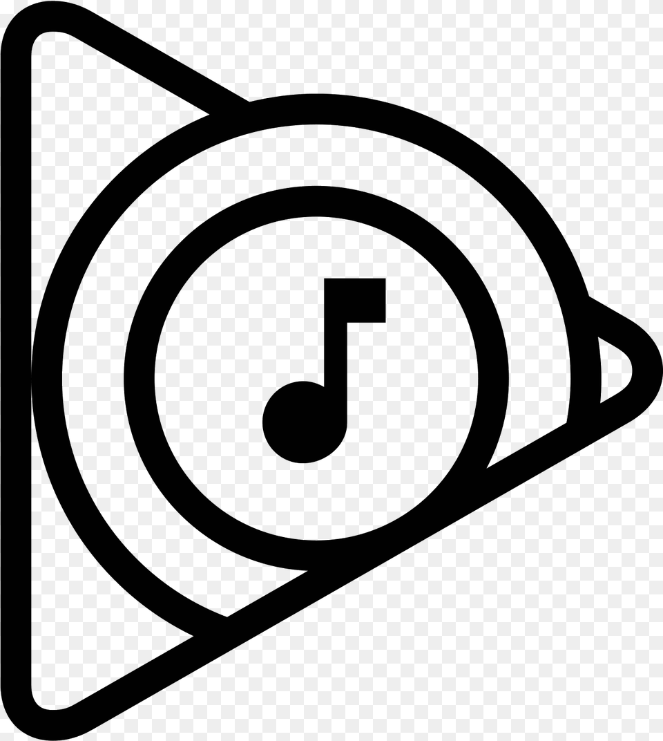 Google Play Music Icon, Gray Free Png