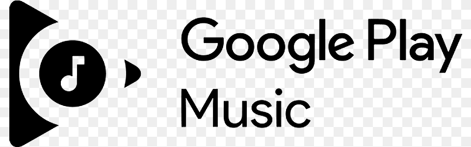 Google Play Music Logo Black, Gray Free Transparent Png