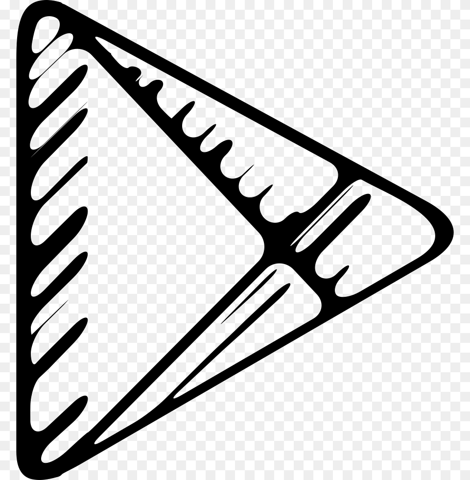 Google Play Sketched Logo Icon, Arrow, Arrowhead, Weapon, Bow Png