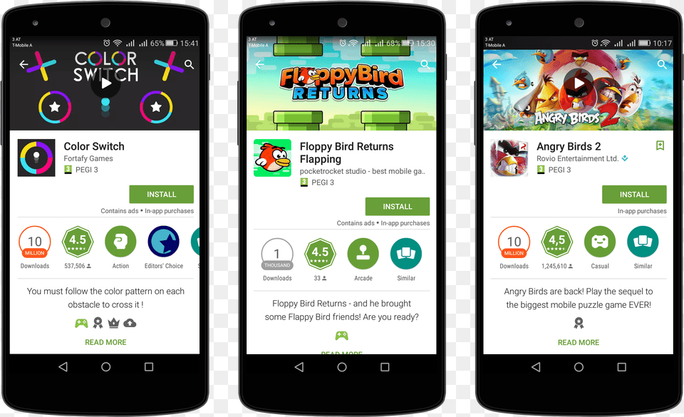 Google Play Store Feature Graphic Examples For Games Angry Birds 2 Walkthroughs Tips Tricks Amp Video, Electronics, Mobile Phone, Phone Free Png