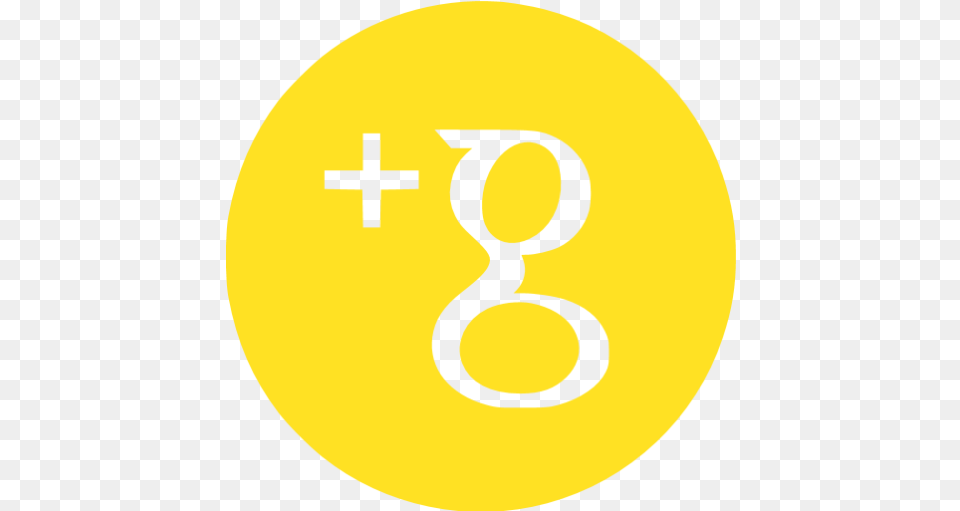 Google Plus 04 Icons Images Yellow Google Icon, Number, Symbol, Text Free Png
