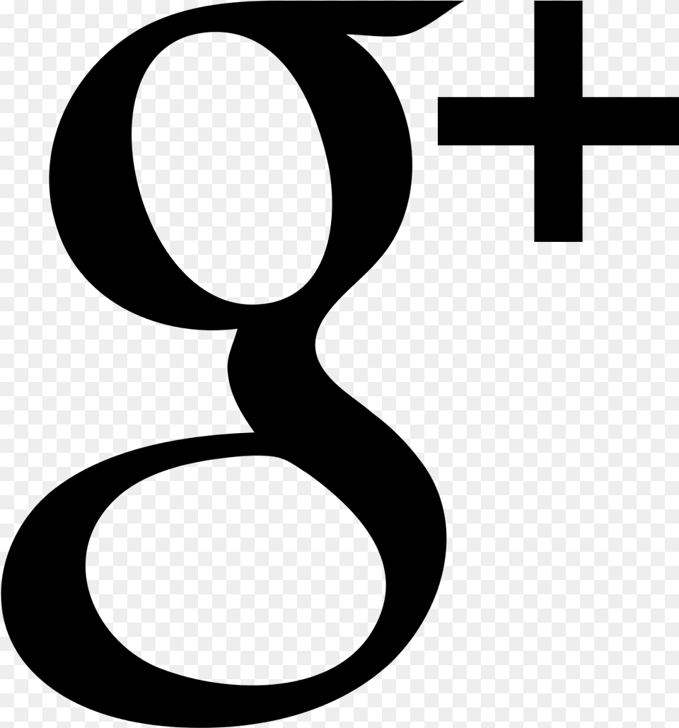 Google Plus Black Cross, Gray Png
