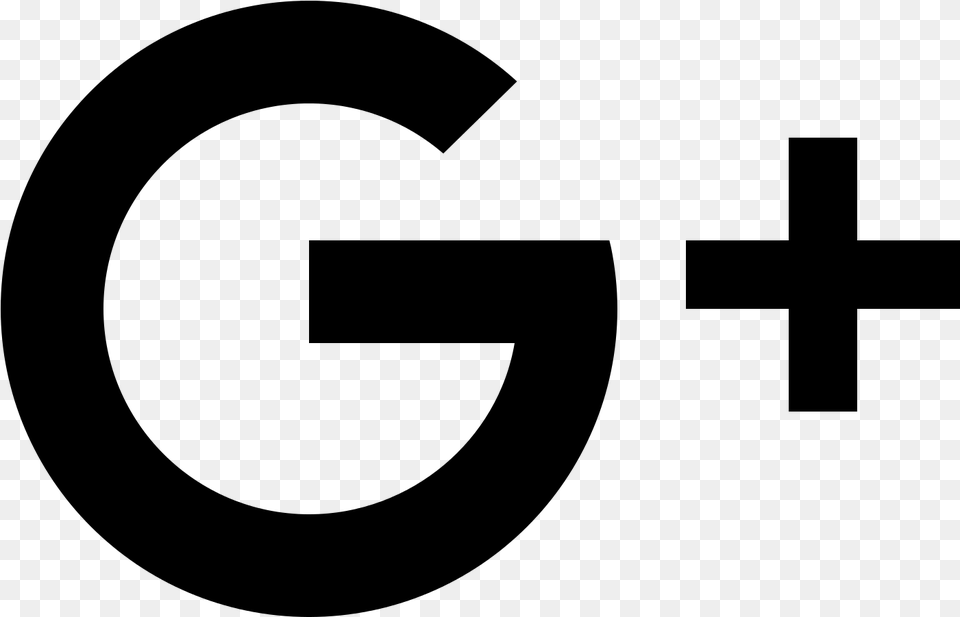 Google Plus Black Icon, Gray Free Png Download