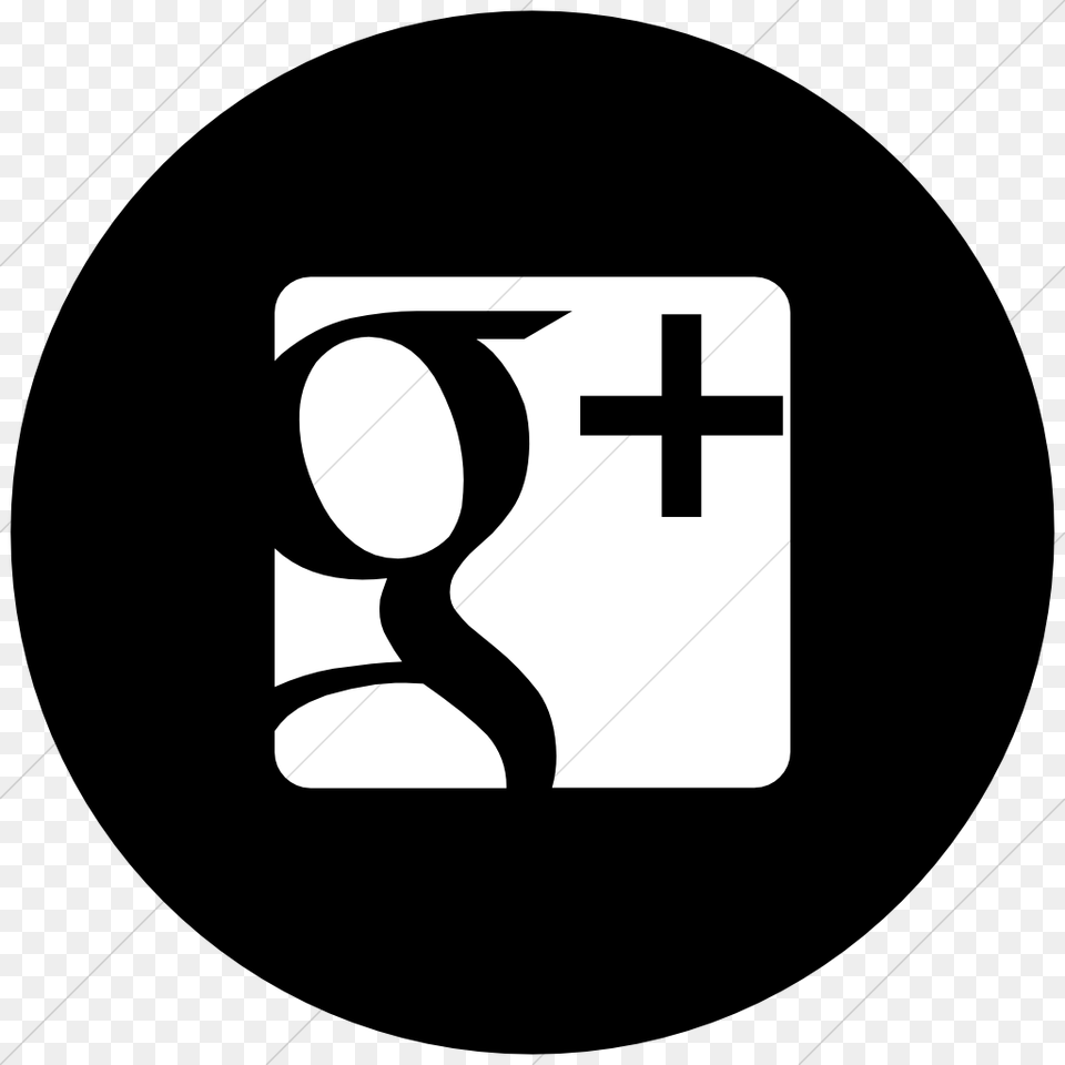 Google Plus Circle Icon Black And White Snapchat, Symbol, Text Png