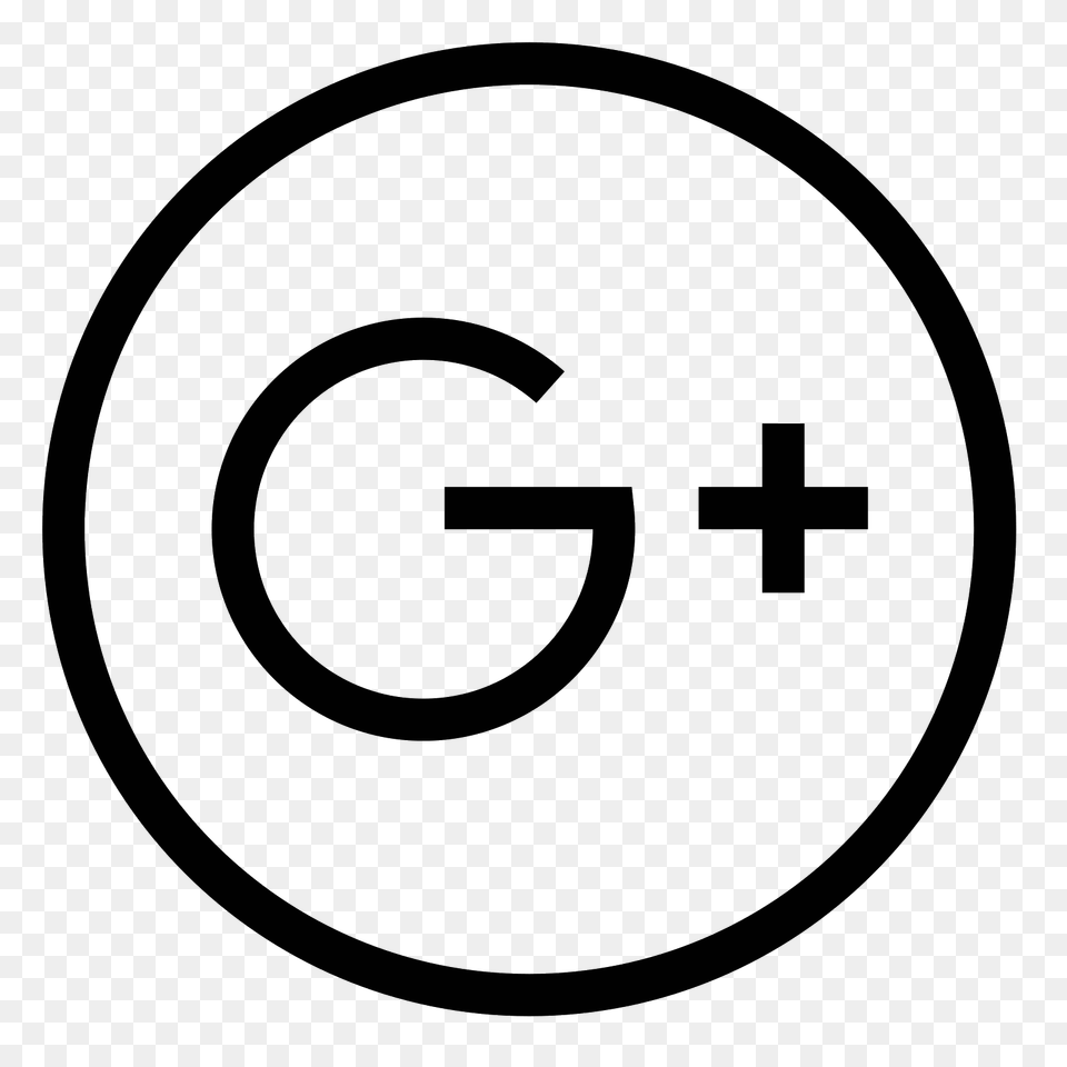 Google Plus Circled Icono, Gray Png