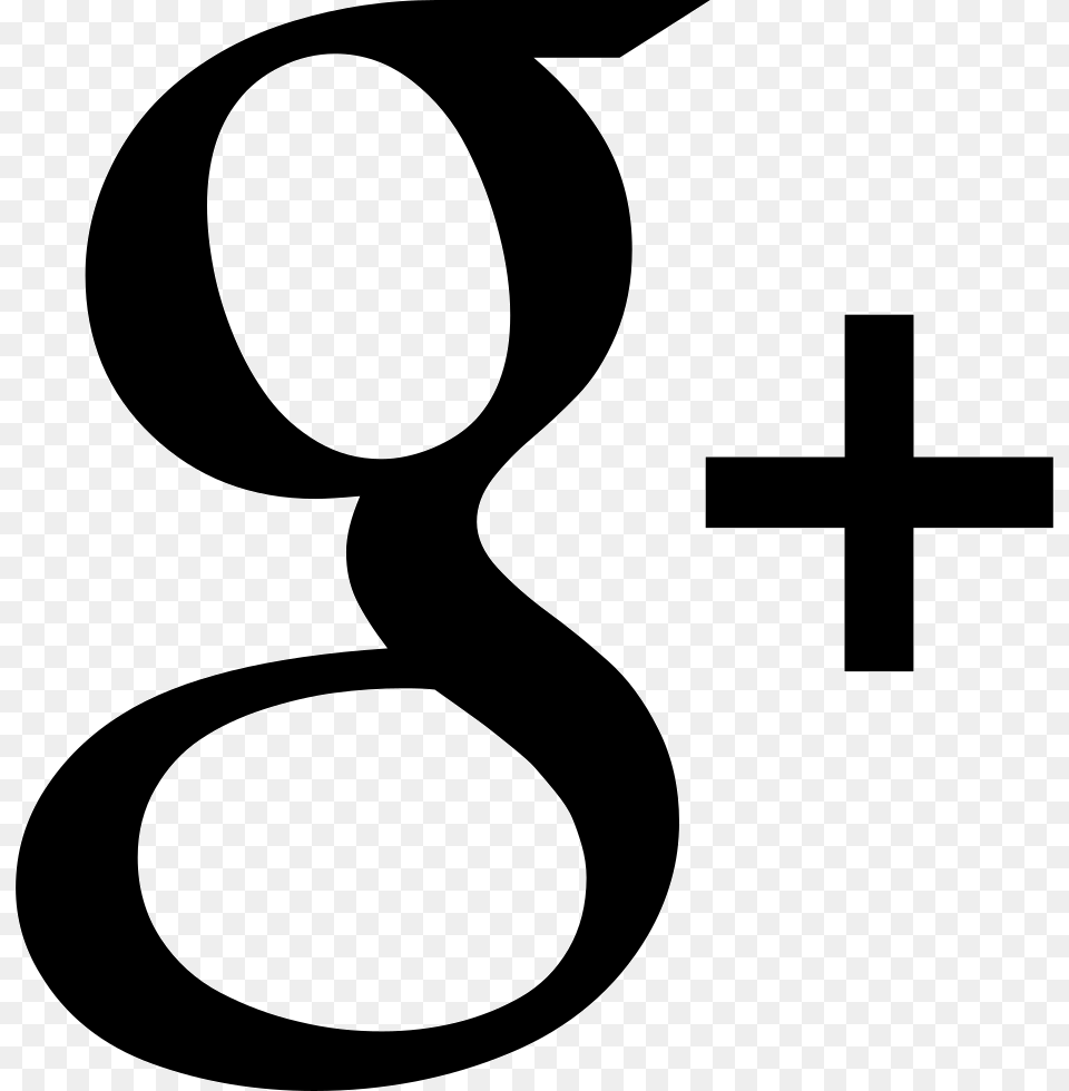 Google Plus Comments Google Plus White Logo, Symbol, Text, Cross, Number Free Png Download