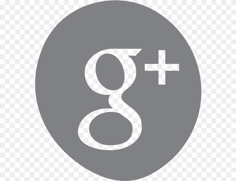 Google Plus Grey Icon Individual Social Media Logos, Symbol, Number, Text, Disk Free Png