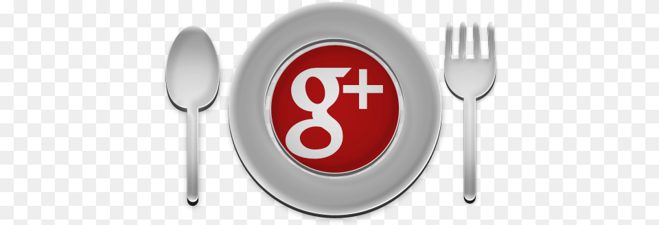 Google Plus Plate Icon Clipart Iconbugcom Fork, Cutlery, Spoon Free Png Download