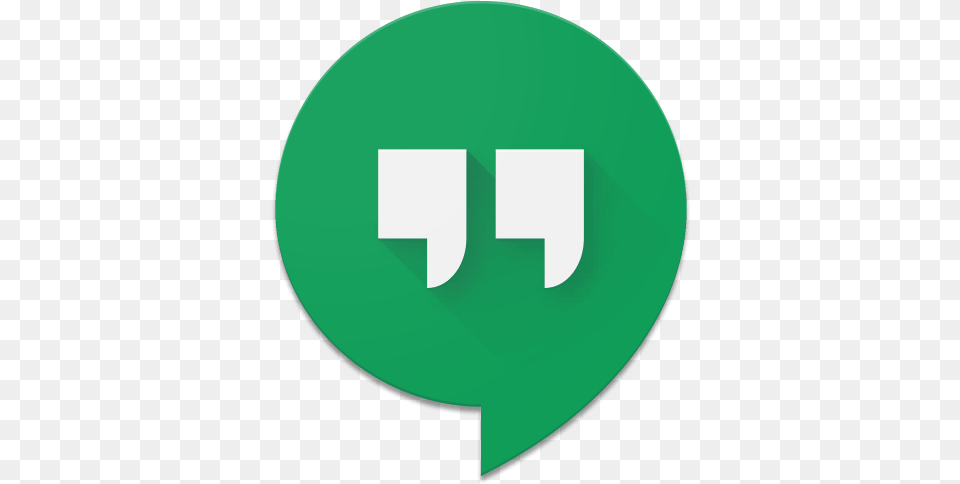 Google Released Hangouts 3 Google Hangouts Logo, Green, First Aid Free Transparent Png