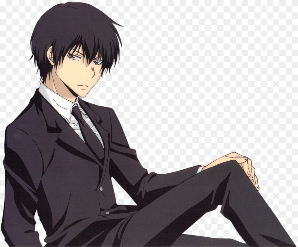 Google Result For Http Anime Guy Black Hair Suit, Publication, Book, Comics, Adult Free Png