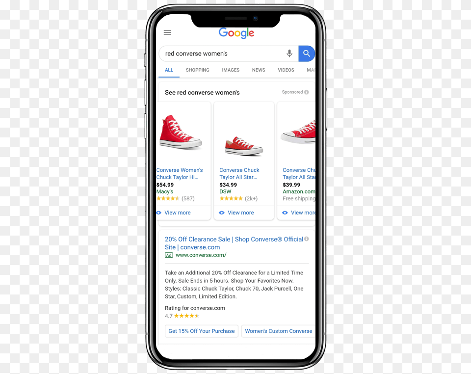 Google Results On Phone Iphone View Current Esim Profile, Clothing, Footwear, Shoe, Sneaker Free Transparent Png