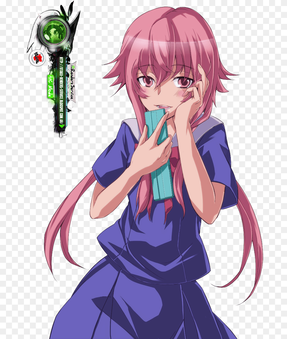 Google Search Mirai Nikki Future Diary Future Diary Yuno Gasai, Adult, Publication, Person, Woman Free Png