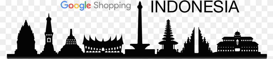 Google Shopping Indonesia Indonesia City Silhouette Png Image