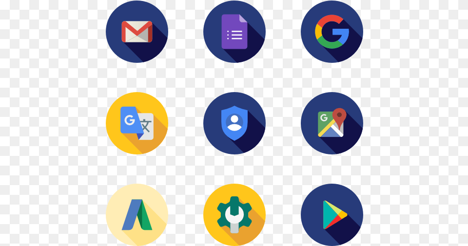 Google Suite Business Flat Icons, Text, Symbol, Number Free Png Download