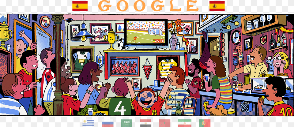 Google World Cup 2018 Day, Publication, Book, Person, Comics Png